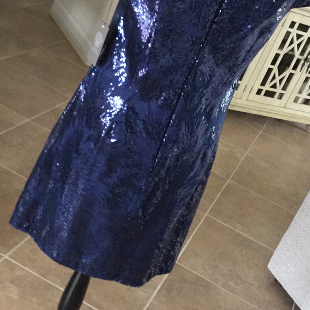 Vince Camuto  sequin sheath dress, blue, NWT - Picture 9 of 10
